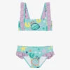 Stella McCartney Kids Teen Girls Blue Bikini (UPF50+)