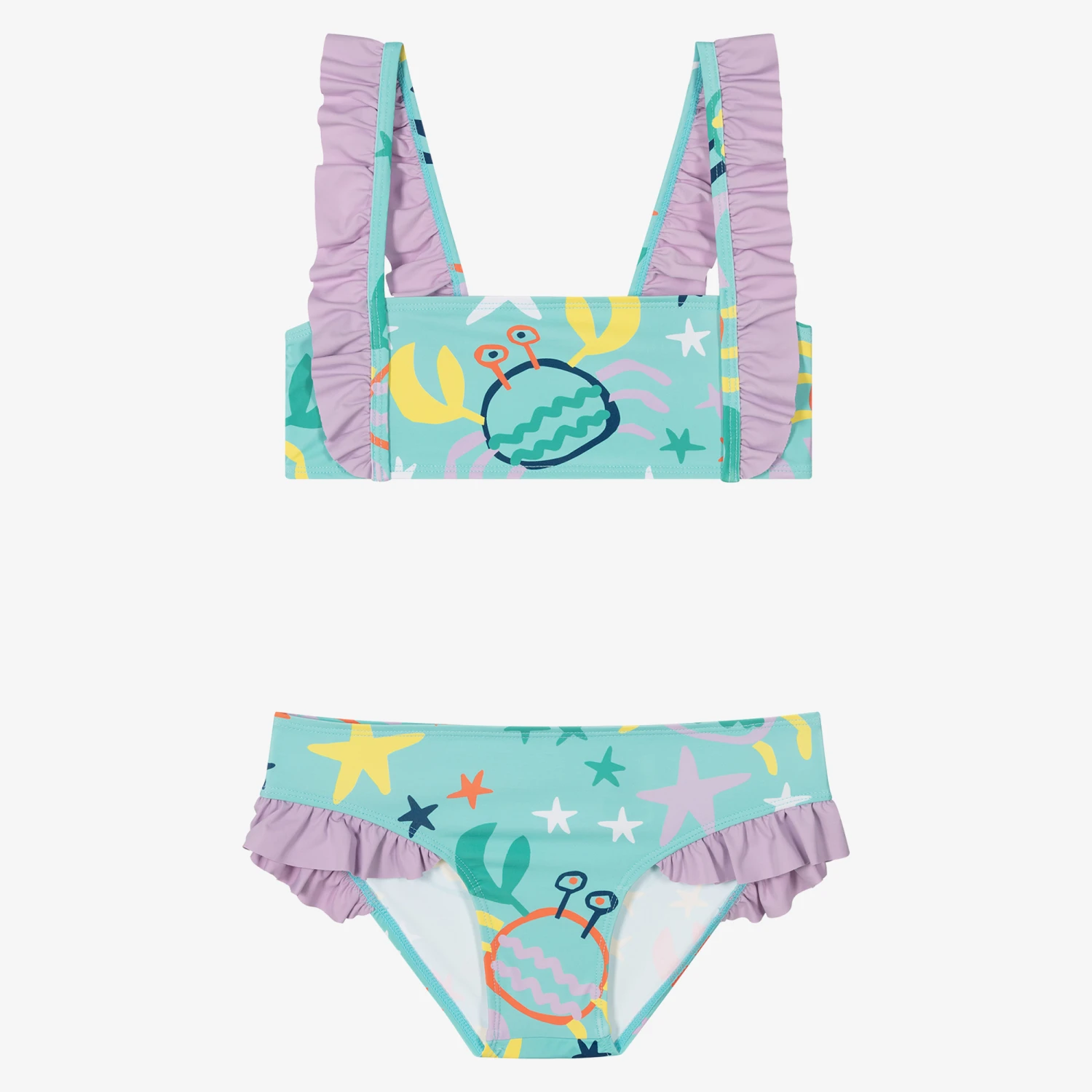Stella McCartney Kids Teen Girls Blue Bikini (UPF50+) 1 Stella McCartney Kids Teen Girls Blue Bikini (UPF50+)