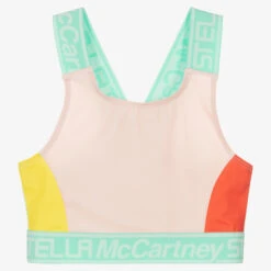 Stella McCartney Kids Teen Girls Colourblock Crop Top