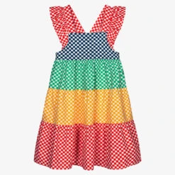 Stella McCartney Kids Teen Girls Cotton Check Dress