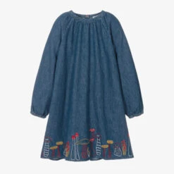 Stella McCartney Kids Teen Girls Denim Mushroom Dress