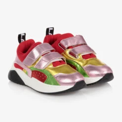 Stella McCartney Kids Teen Girls Faux Leather Trainers