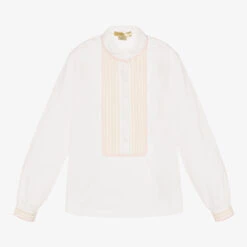Stella McCartney Kids Teen Girls Ivory Organic Cotton Blouse