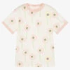 Stella McCartney Kids Teen Girls Ivory & Pink Flower T-Shirt