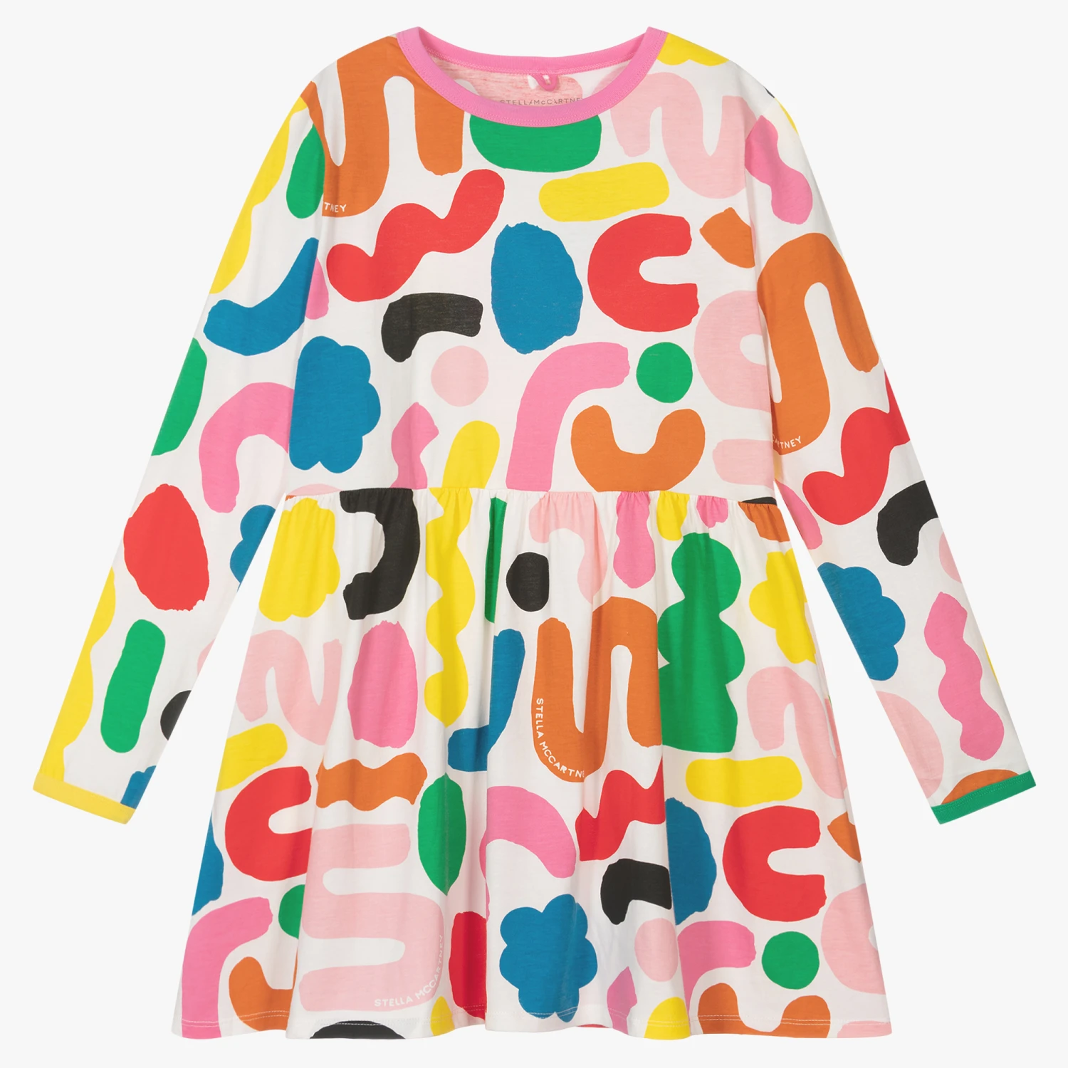 Stella McCartney Kids Teen Girls Logo Shape Dress 1 Stella McCartney Kids Teen Girls Logo Shape Dress