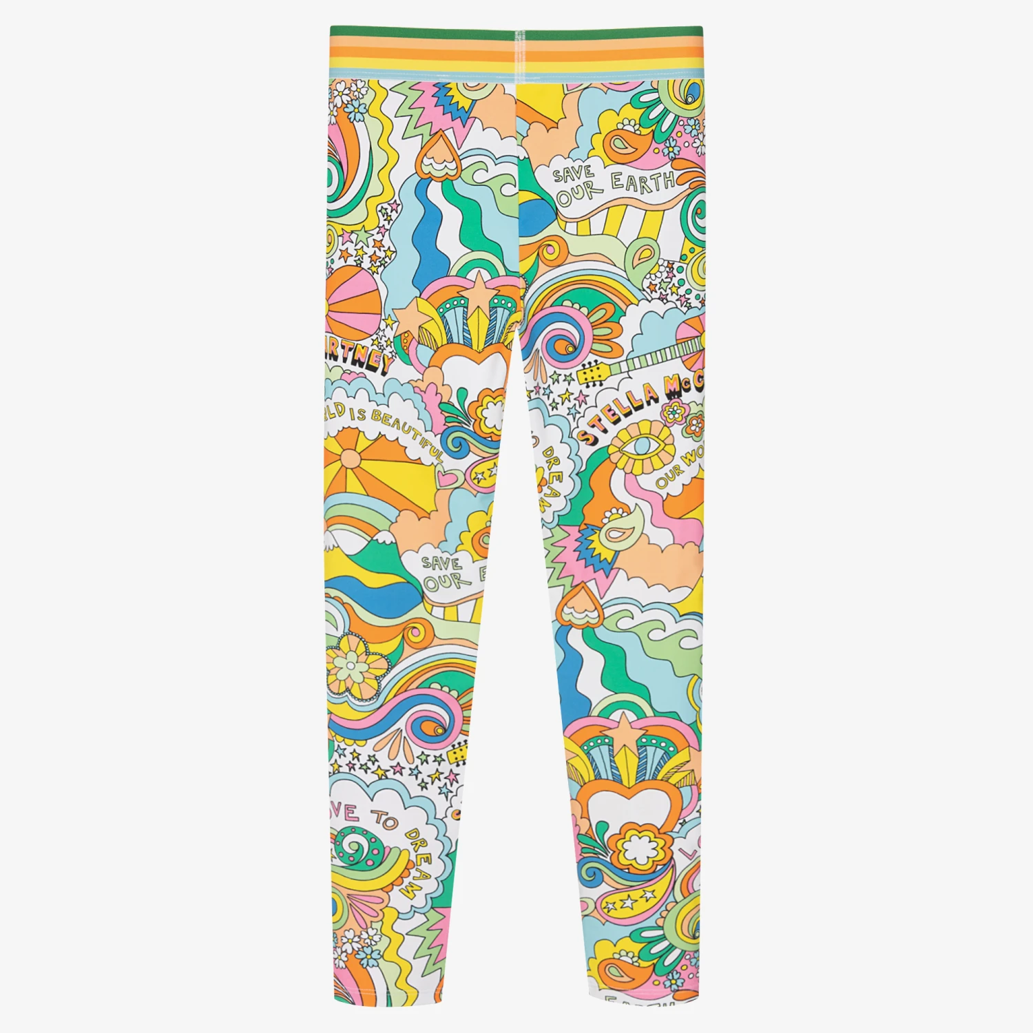 Stella McCartney Kids Teen Girls Love To Dream Leggings 2 Stella McCartney Kids Teen Girls Love To Dream Leggings - Image 2