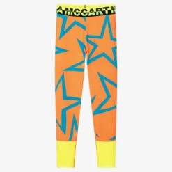 Stella McCartney Kids Teen Girls Orange Sport Leggings