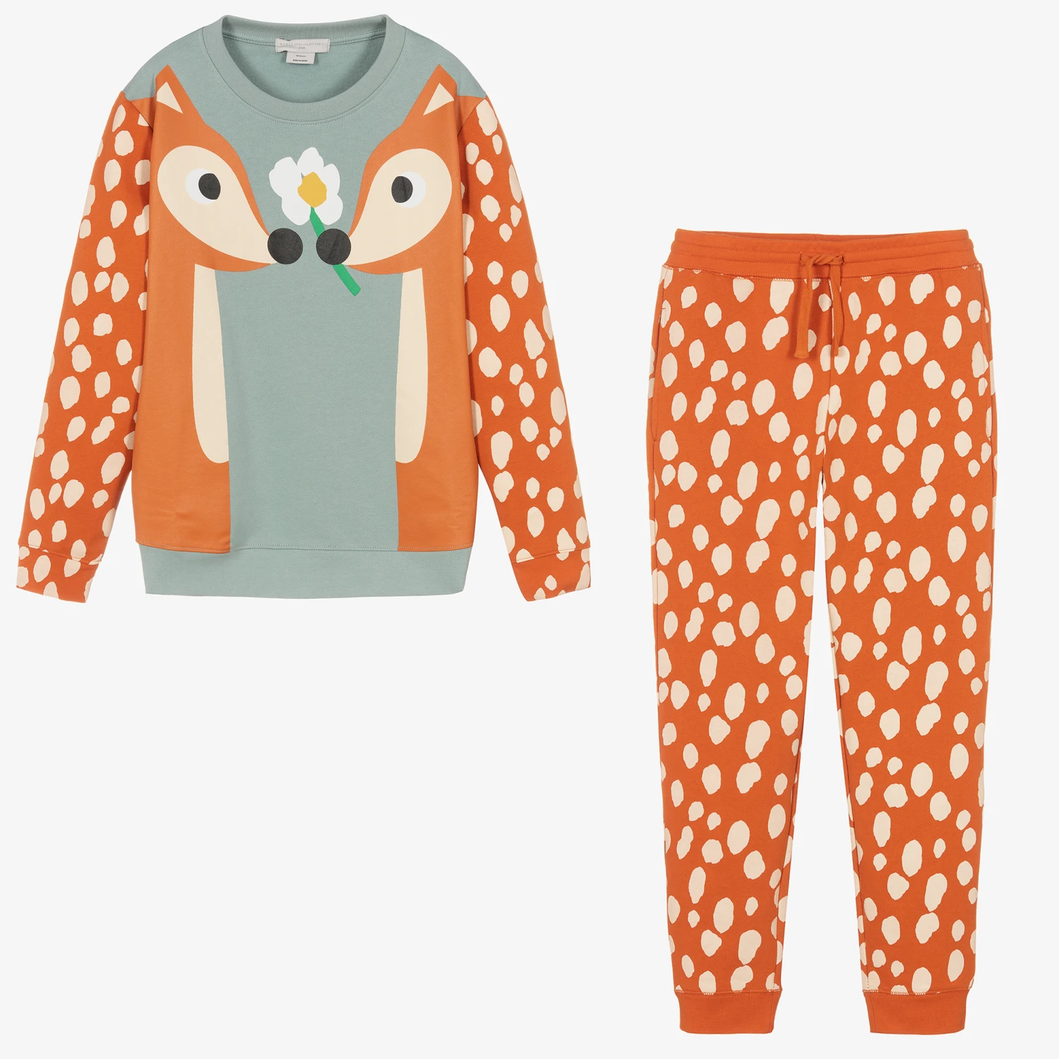 Stella McCartney Kids Teen Girls Orange Tracksuit 1 Stella McCartney Kids Teen Girls Orange Tracksuit