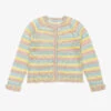 Stella McCartney Kids Teen Girls Pastel Rainbow Stripe Cardigan