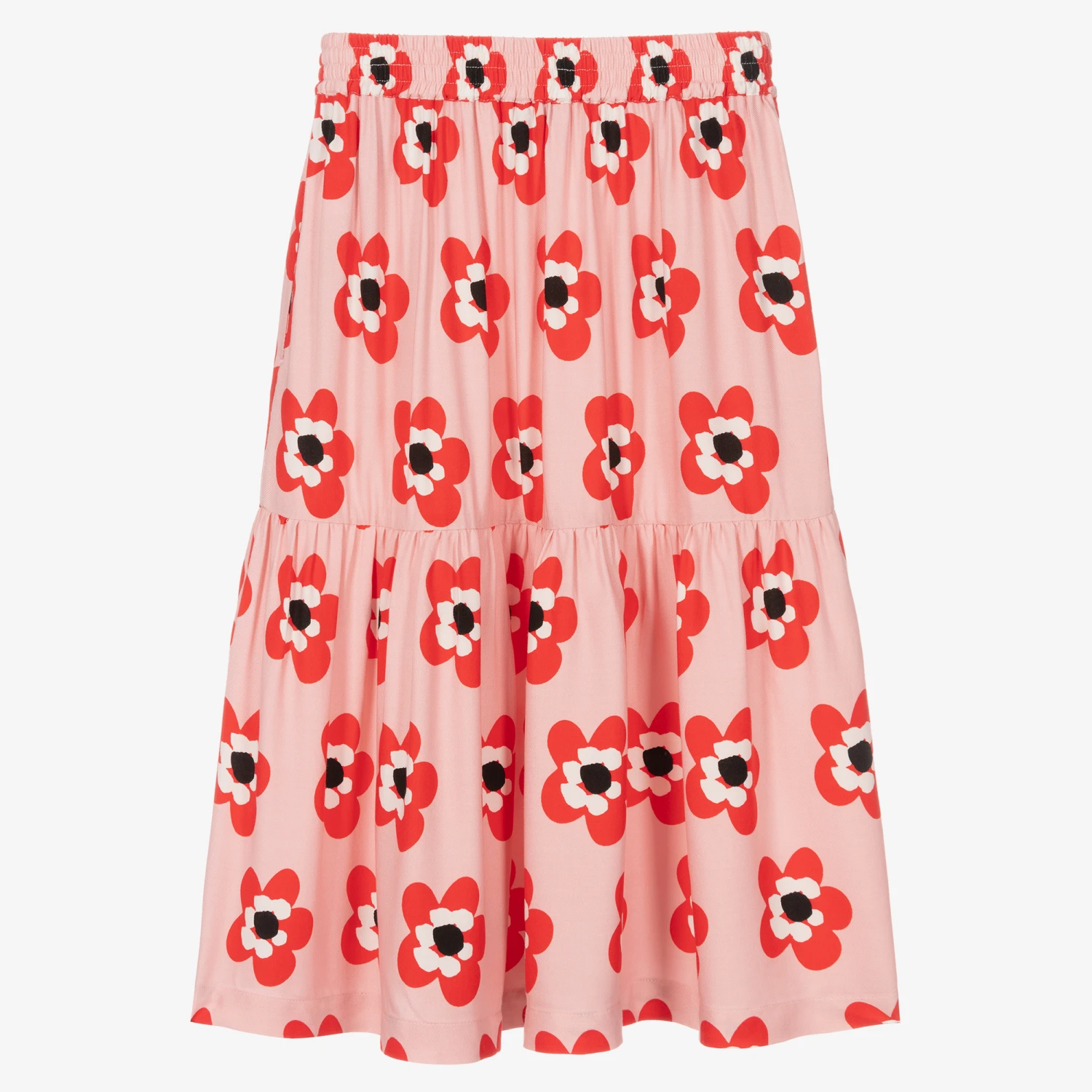 Stella McCartney Kids Teen Girls Pink Floral Skirt 2 Stella McCartney Kids Teen Girls Pink Floral Skirt - Image 2