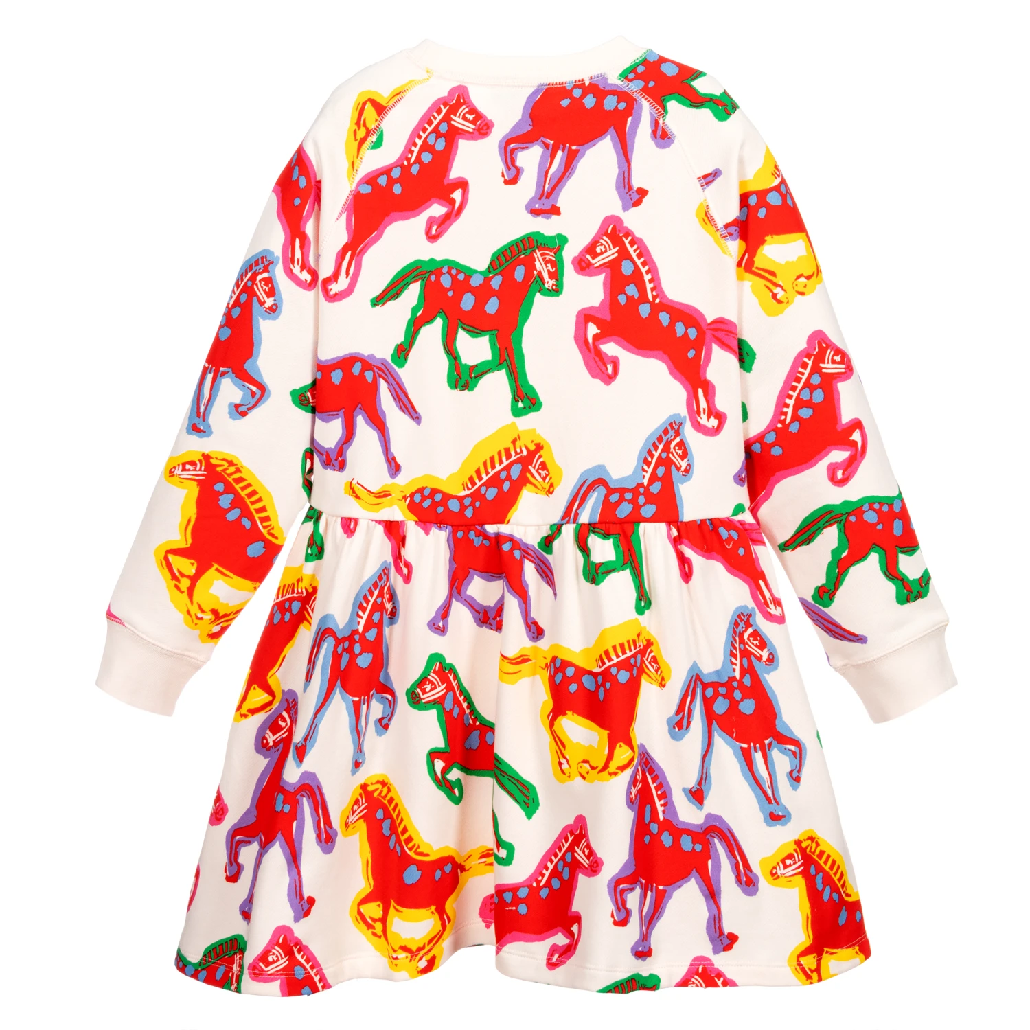 Stella McCartney Kids Teen Girls Pink Horses Dress 2 Stella McCartney Kids Teen Girls Pink Horses Dress - Image 2
