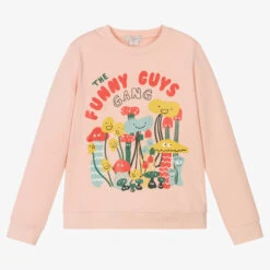 Stella McCartney Kids Teen Girls Pink Mushroom Sweatshirt