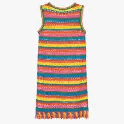 Stella McCartney Kids Teen Girls Rainbow Striped Crochet Dress 6 Stella McCartney Kids Teen Girls Rainbow Striped Crochet Dress -Molo Store stella mccartney kids teen girls rainbow striped crochet dress 488432 20526f15afaffe0f3cc5d6e79bdbf487f29e8311