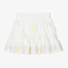 Stella McCartney Kids Teen Girls White Embroidered Floral Skirt