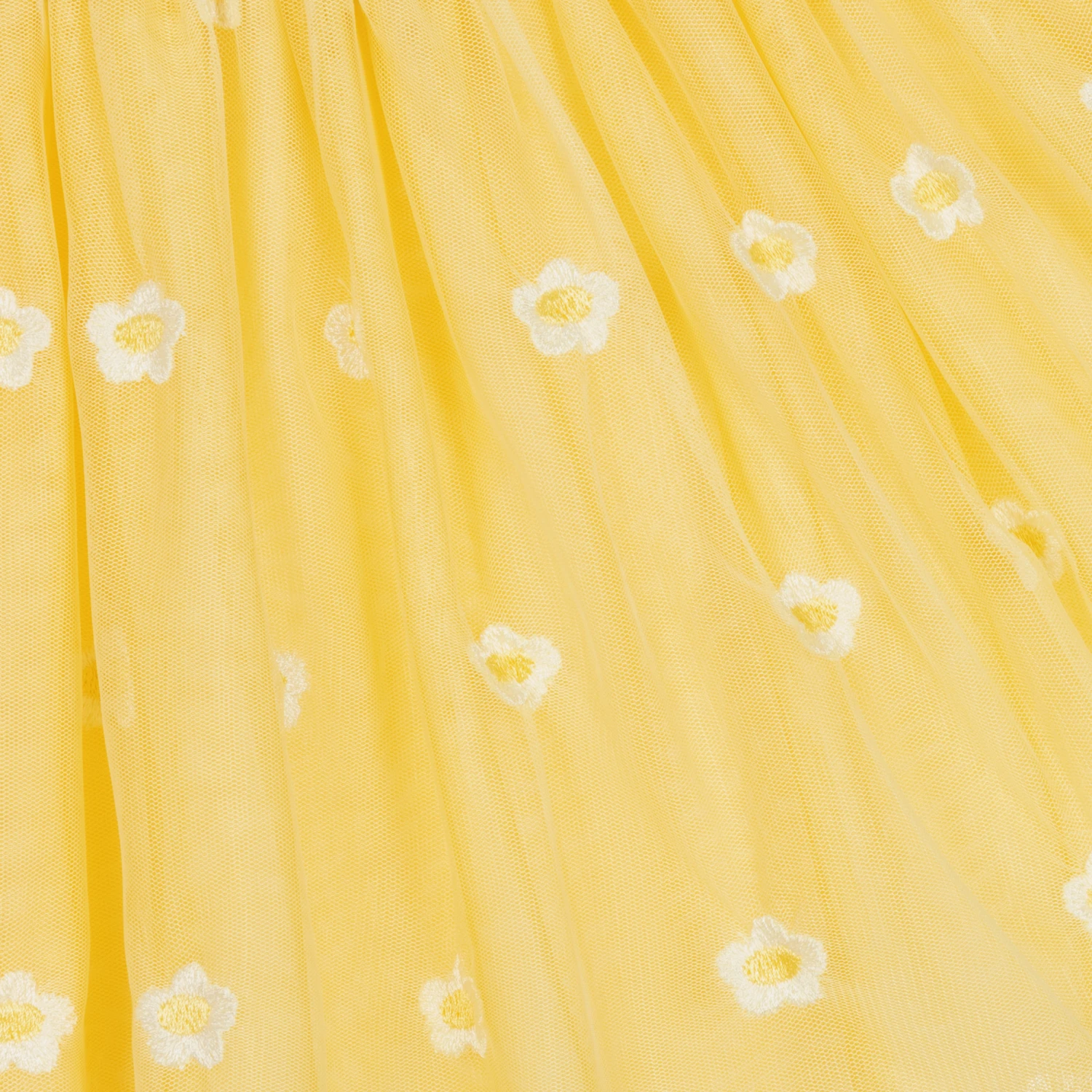 Stella McCartney Kids Teen Girls Yellow Daisy Tulle Skirt 3 Stella McCartney Kids Teen Girls Yellow Daisy Tulle Skirt - Image 3