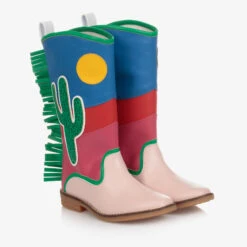 Stella McCartney Kids Teen Pink & Blue Cowboy Boots
