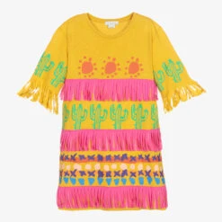 Stella McCartney Kids Teen Yellow & Pink Cacti Dress