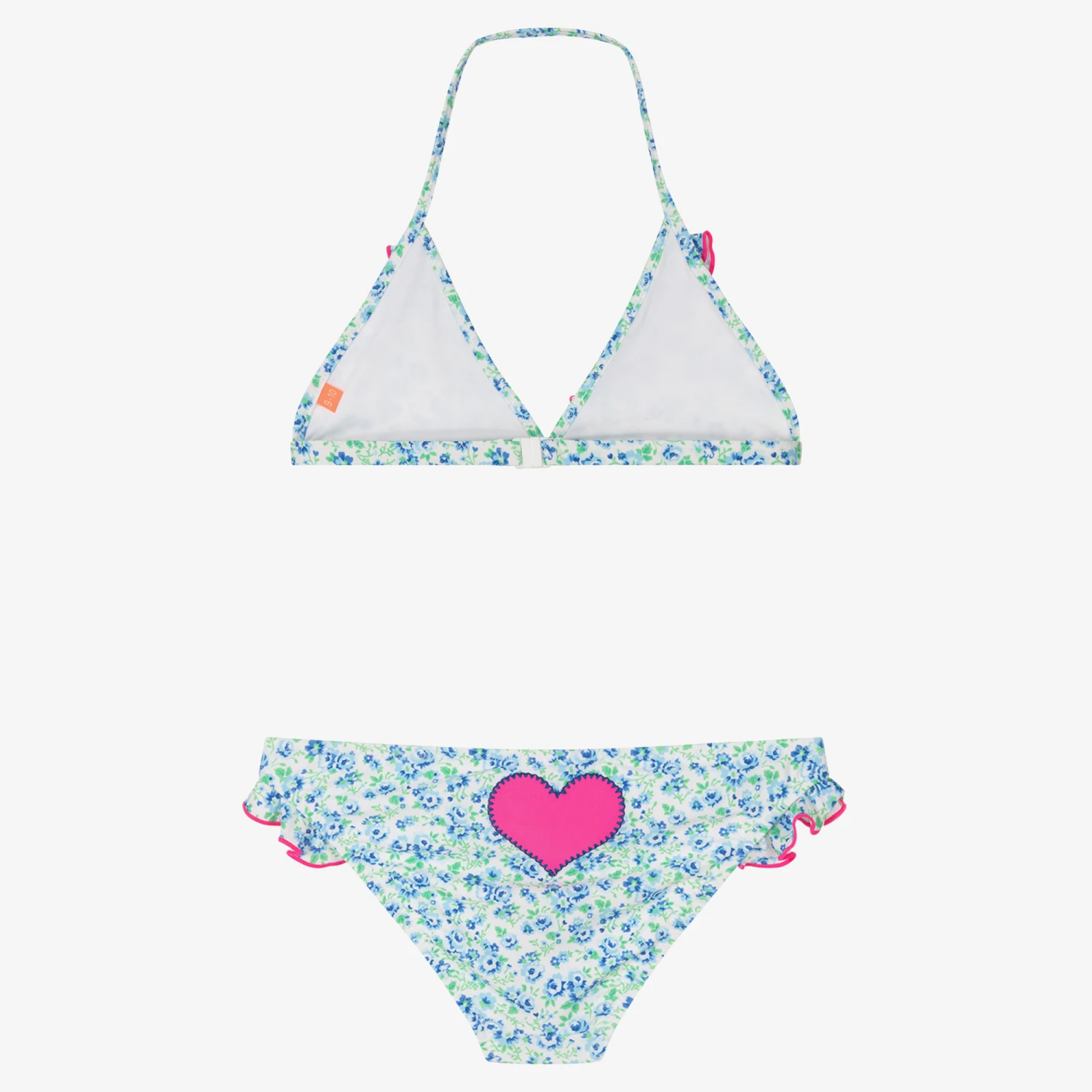 Sunuva Teen Girls Blue Floral Heart Bikini 3 Sunuva Teen Girls Blue Floral Heart Bikini - Image 3