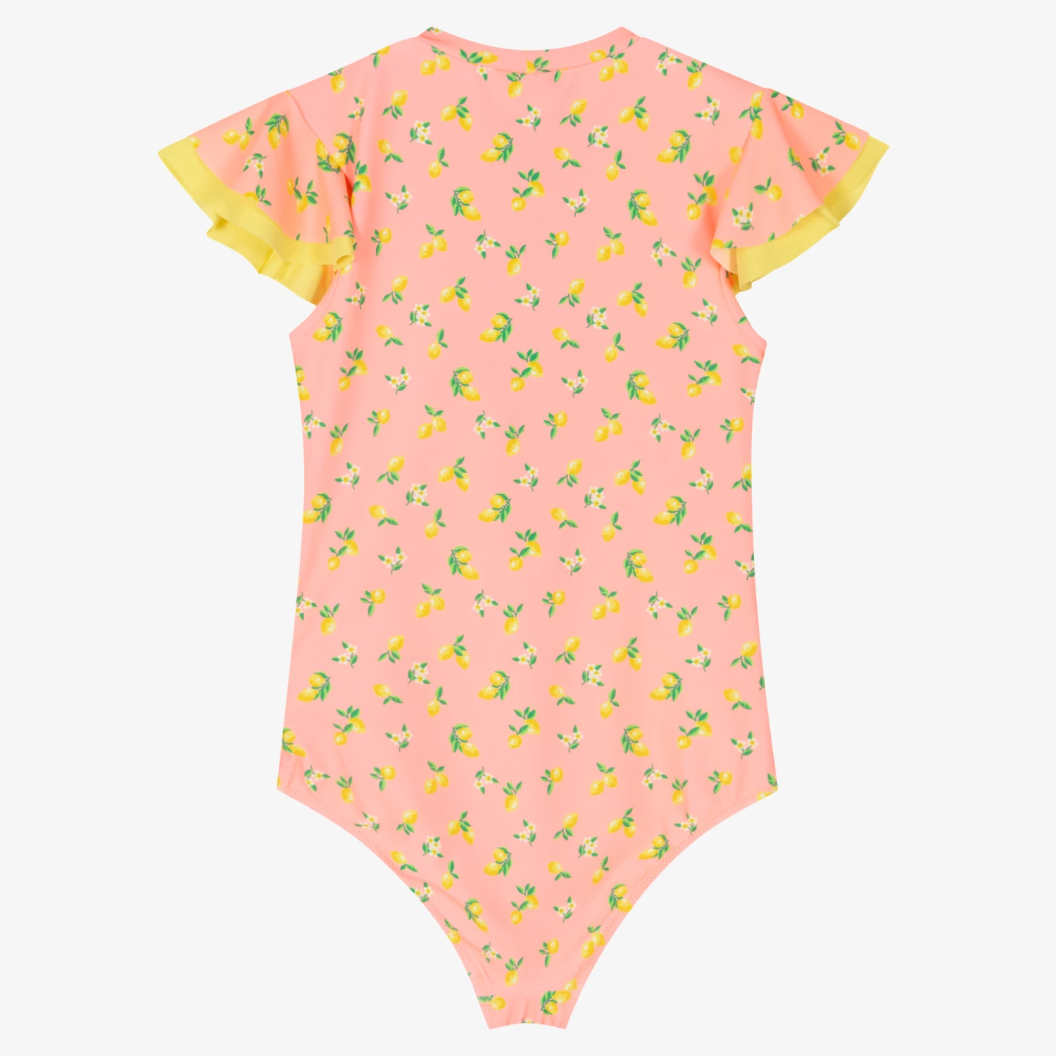 Sunuva Teen Girls Pink & Yellow Lemon Swimsuit 2 Sunuva Teen Girls Pink & Yellow Lemon Swimsuit - Image 2