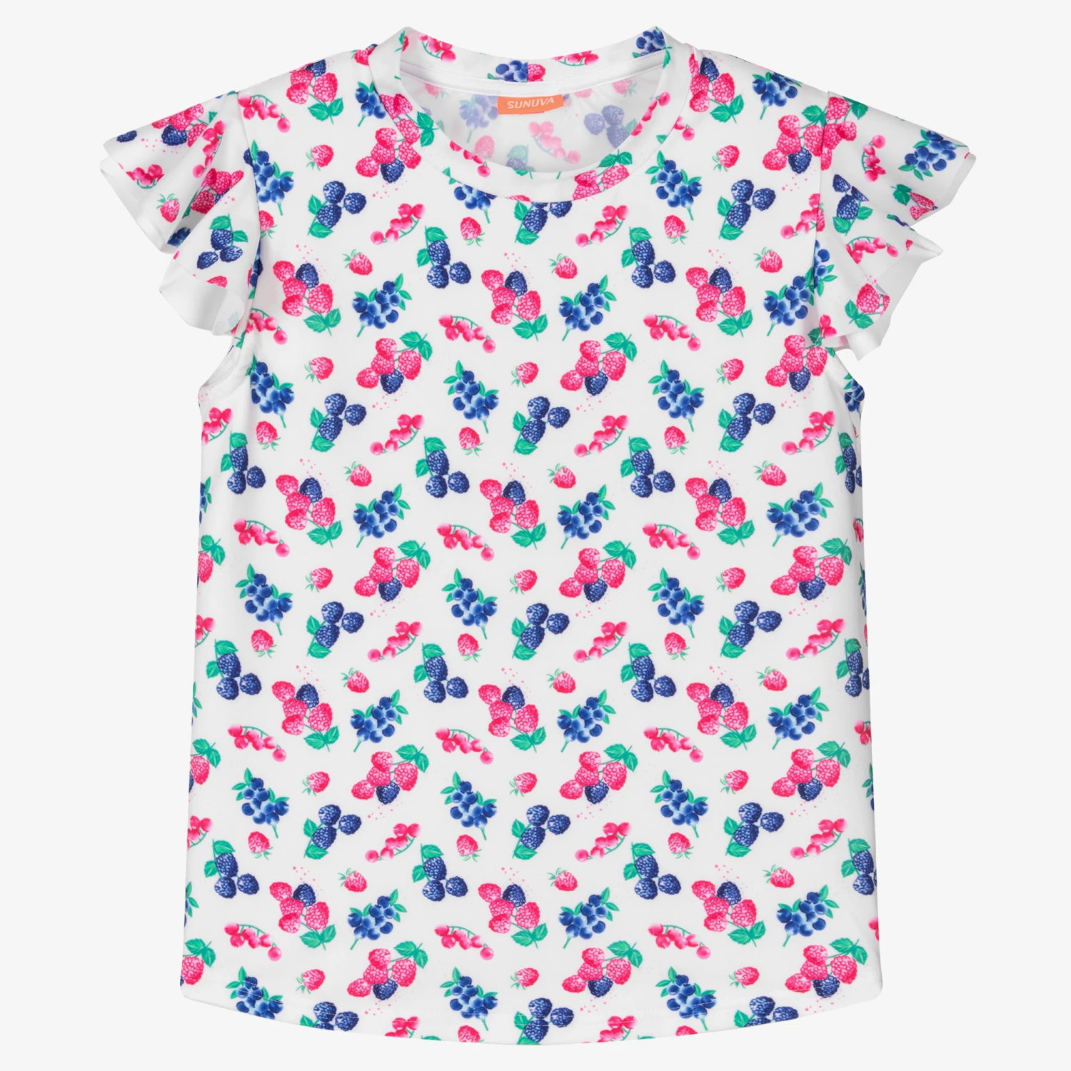 Sunuva Teen Girls White Berries Swim Top 1 Sunuva Teen Girls White Berries Swim Top