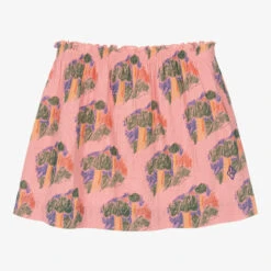 The Animals Observatory Teen Girls Pink Cotton Skirt