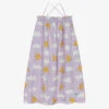 The Animals Observatory Teen Girls Purple Cotton Bird Dress