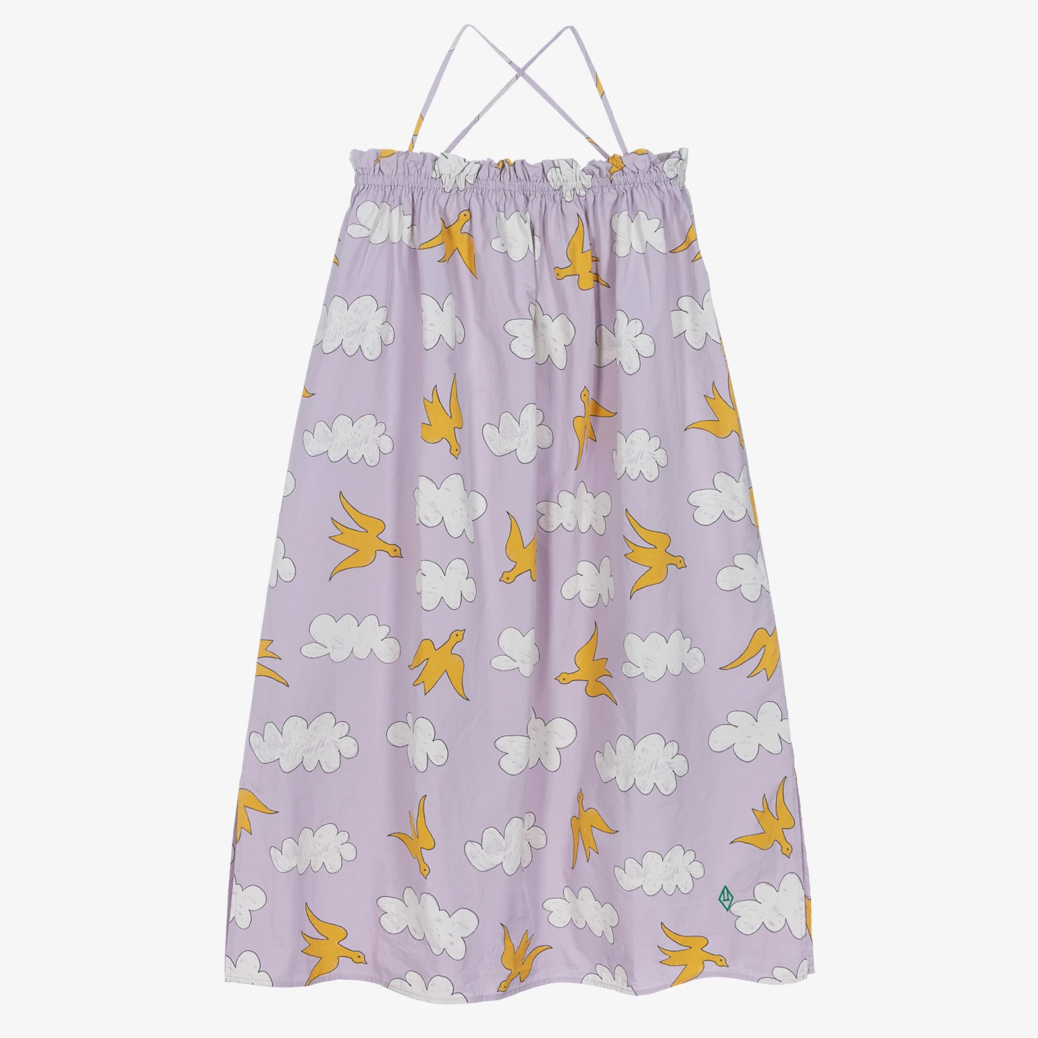 The Animals Observatory Teen Girls Purple Cotton Bird Dress 1 The Animals Observatory Teen Girls Purple Cotton Bird Dress