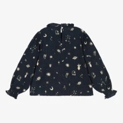 The New Society Teen Girls Blue Cotton Blouse -Molo Store the new society teen girls blue cotton blouse 461726 956204395296ac27a9721f0dbb8eace9f9de03d3