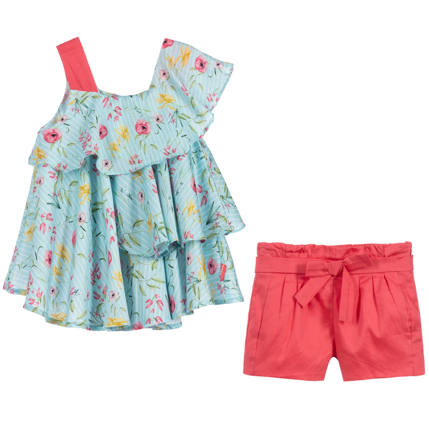 Tutto Piccolo Teen Blue & Pink Shorts Set 1 Tutto Piccolo Teen Blue & Pink Shorts Set
