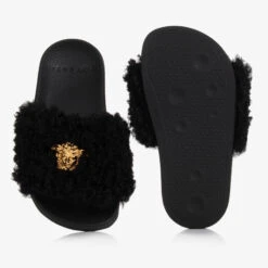 Versace Teen Faux Fur Medusa Sliders -Molo Store versace teen faux fur medusa sliders 476003 f315f84f259be3273a3caf0fb46f9fab64b5b2a5