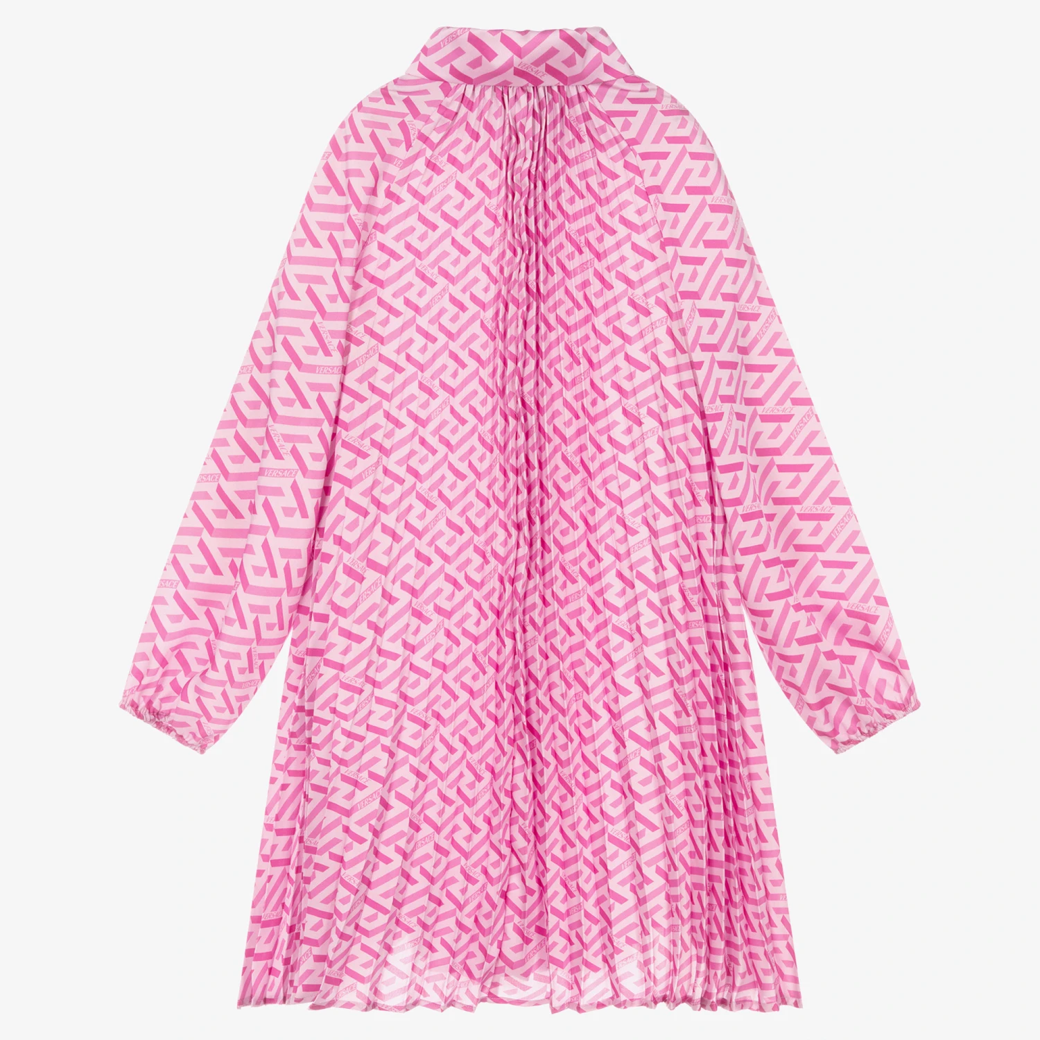 Versace Teen Girls Pink Greca Signature Dress 3 Versace Teen Girls Pink Greca Signature Dress - Image 3