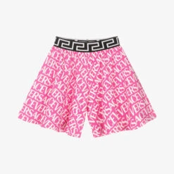 Versace Teen Girls Pink Versace Logo Skort