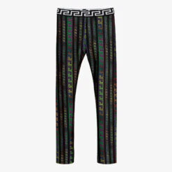 Versace Teen Greek Fret Leggings
