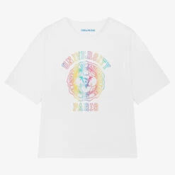 Zadig & Voltaire Zadig&Voltaire Teen Girls White Logo T-Shirt